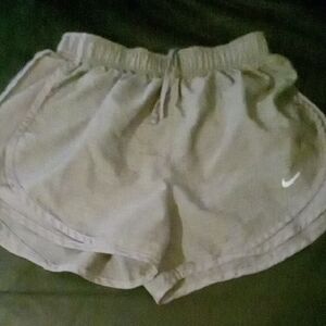 Nike Kids Light Gray Athletic Shorts